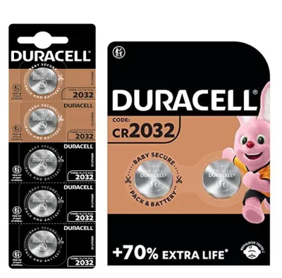 Zdjęcie produktu dla 7 baterii litowych Duracell CR 2032 (1 opakowanie zawierające 2 baterie + 1 opakowanie zawierające 5 baterii)