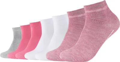 Produktbild von Camano Kurzsocken 7er-Pack ca-soft mit weichem Komfortbund pink mel. 39-42