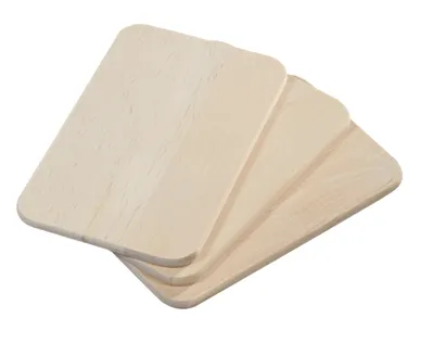 Planches à Découper Petit-déjeuner - Lot De 6, 24,5x16 Cm - Antidérapantes, Lavables Lave-vaisselle - Noir