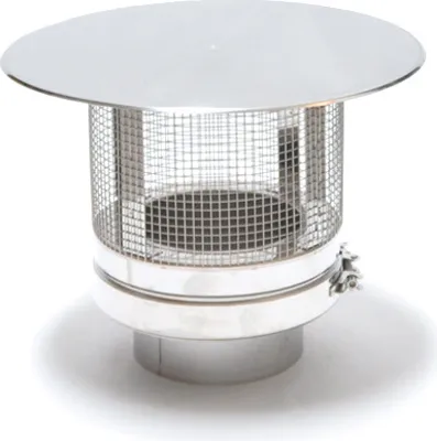 Produktbild von ASTEC Regenhaube Funkenschutz DN113-300 Schornstein Regenhut Edelstahl : 8401-113