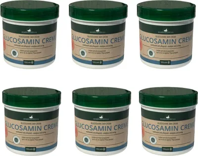 Produktbild von 6x250 ml Herbamedicus Glucosamin Creme  wohluend und pflegend