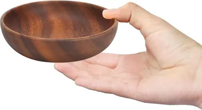 Immagine prodotto di Ciotola per zuppa Ciotola per insalata Legno Ciotola per alimenti Ciotole per mescolare la frutta 12-3,5 cm