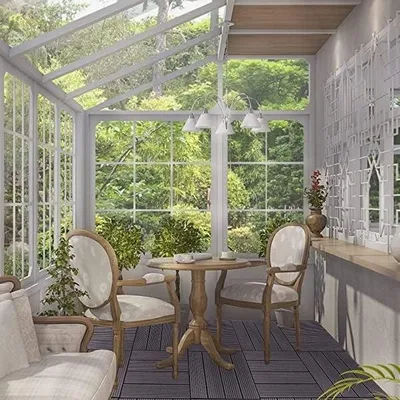 Produktbild von WPC-Terrassenfliesen mit Klicksystem in Holzoptik | 30x30x1,8 cm
