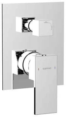 Immagine prodotto di Miscelatore da incasso per doccia CUBEMIX, 2 vie, cromo