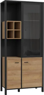 Produktbild von Vitrine Beistellschrank Wohnzimmerschrank Vitrinenschrank Schrank "Hialeah IV"