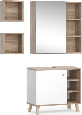 Immagine prodotto di Set mobili bagno Vicco Senyo Bianco 3 parti, Model 36443