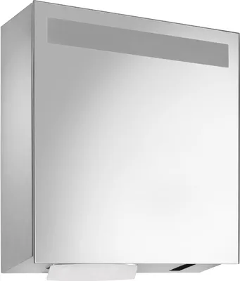 Wagner EWAR WP650e Spiegelschrank inkl. Sensor- Seifen- und Handtuchspender Edelstahl