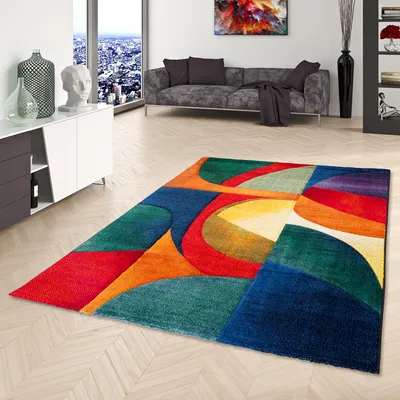 Produktbild von Designer Teppich Maui Modern Petrol Grün, Größe:120x170 cm