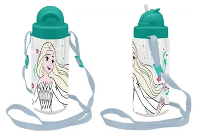 Produktbild von Frozen Kids Euroswan 500 ml Wasserflasche mit Strohhalm