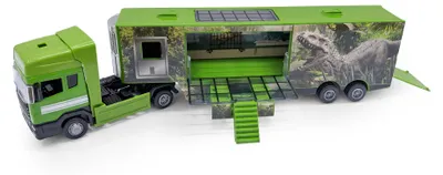 Obrázok produktu pre Autíčko, nákladné auto, kov/plast, s motívom dinosaura, model I.