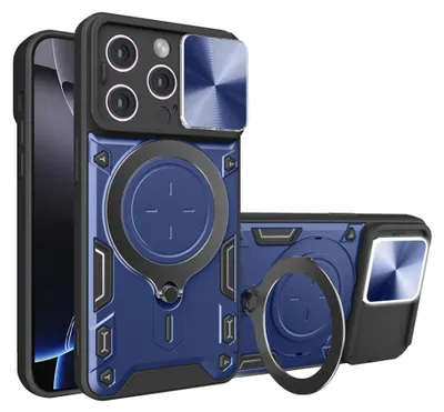 Produktbild von Techsuit CamGuard Pro Back Cover Hülle für Apple iPhone 16 Pro Max - Blau