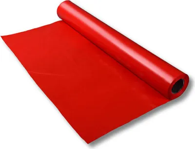 Produktbild von 1x LDPE-Folie Dekofolie Tischdecke rot opak 2300mm x 50m 100my