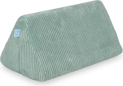 Image de Grand triangle de jeu pour banc - Velours côtelé vert menthe clair