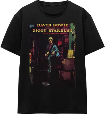 Produktbild von David Bowie - "Ziggy Stardust Album" T-Shirt für Herren/Damen Uni TV15607 (S) (Schwarz)
