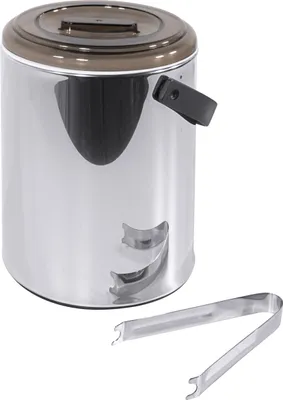 Produktbild von Eiseimer inkl. Zange, doppelwandig, hochglänzend, Edelstahl 18/0, 2 l Volumen : Eiseimer Variante: Eiseimer