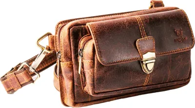 Produktbild von MATADOR Leder Handy Bauchtasche KAIRO 3 in 1 Braun
