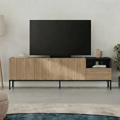 Produktbild von Skye Decor, Hochwertiger TV-Ständer, 100% Melamin, Sepet Eiche, 180 cm