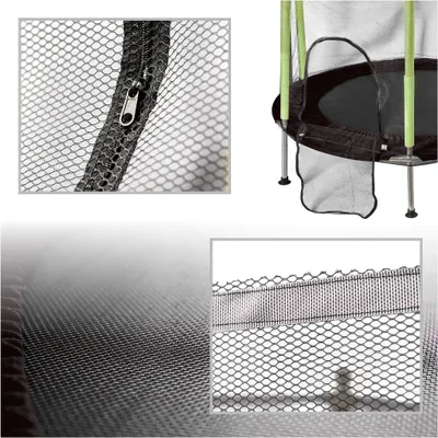 Zdjęcie produktu dla Trampolina do domu ogrodu dla dzieci siatka piłki 140cm 55inch zielona