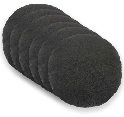 Zdjęcie produktu dla Pokrowce na poduszki vidaXL, 6 sztuk, HEERLEN, ciemnoszary, średnica 60 cm, materiał bouclé