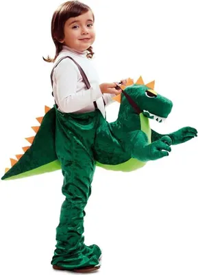 Produktbild von Mom Dino Rider Kinderkostüm Grün 3-4 Years Grün 3-4 Years