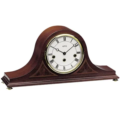 Produktbild von AMS 2190/1 Tischuhr Kaminuhr mechanisch Holz nussbaum farben