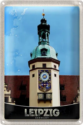 Produktbild von Blechschild Reise 20x30cm Leipzig Deutschland Kirche Stadttour
