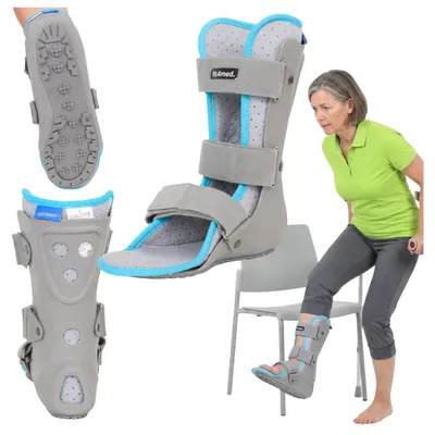 Zdjęcie produktu dla FIT4MED | Orteza stawu skokowego i stopy, stabilizator typu Walker, obuwie ortopedyczne, prawa stopa, rozmiar L