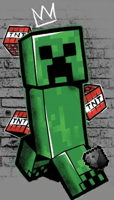 Produktbild von Minecraft Metro Art Creeper Badetuch, Strandtuch 70x140cm