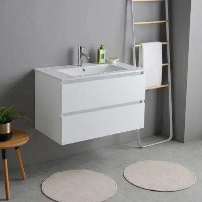 Immagine prodotto di Mobile bagno base con lavabo 80cm bianco | Bilbao