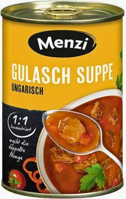 Produktbild von Menzi Gulasch Suppe ungarisch 1:1, 400ml