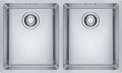 Produktbild von Franke Maris MRX 120-34-34, Unterbauspüle, Rechteckig, Edelstahl, Edelstahl, 2 Becken, Rechteckig