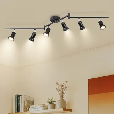 Produktbild von Ketom Deckenstrahler LED 4 Flammig, GU10 Deckenlampe Weiß, Schwenkbar