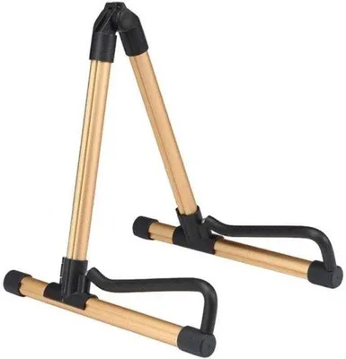 Produktbild von Opvouwbare Gitarrenhalter - A-Form-Design - Instrumentenhalter - Kompaktes Opvouwbare Statief - Schwarz