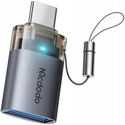 Obrázok produktu pre Mcdodo adaptér Usb-A 3.0 na Usb-C na Usb typ C 3A 5Gb Otg Led