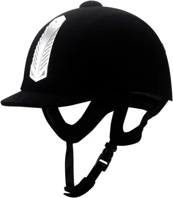 Productafbeelding van Paardrijhelm 56 cm, fluweel, voor paardensport