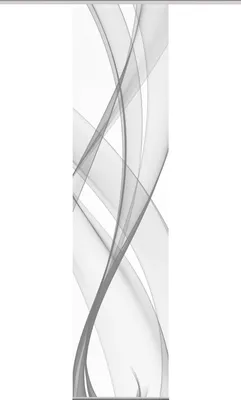 Produktbild von Vision S  Vision S | Schiebevorhang Bambusoptik Digitaldruck "Pacolia" 260 x 60 cm 1x Schiebewand inkl. Paneelwagen und Klemmleiste Grau