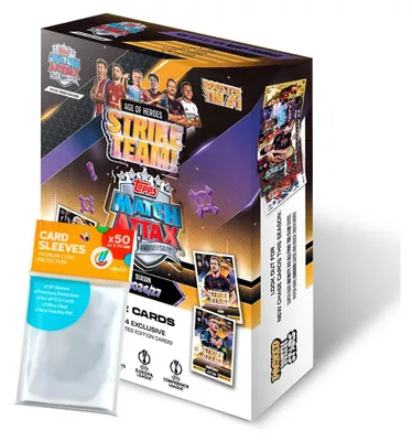 Zdjęcie produktu dla Zestaw kart kolekcjonerskich UCC Match Attax Liga Mistrzów 2026/27 – 1 małe pudełko (losowy wybór) + ekskluzywne ochronne etui collect-it