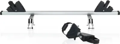 A product shot of a bike rack extension on a white background.