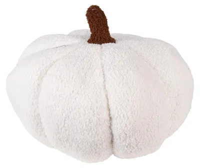 Obrázek produktu pro Clayre & Eef Dekorace – dýně, Ø 35 x 22 cm, bílá, polyester