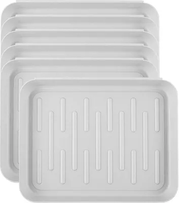 Produktbild von Famanu Schuhablage Set 6 Stück - 35 x 27 x 3 cm, grau, aus Kunststoff