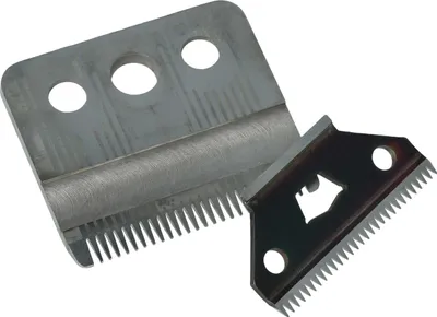 Produktbild von vhbw 2x Schneidsatz (1x großes Messer, 1x Präzisions-Schneidmesser) kompatibel mit Moser Edition 1400, 1420 (A-C) Haarschneidemaschine