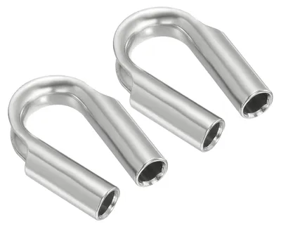Drahtseil-Kauschen 10 mm, 2 Stück, Edelstahl 304