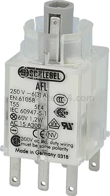 Immagine prodotto di Georg Schlegel Contatto luminoso, 1Ö + 1S Contatto AF, illuminabile Spina piatta 2,8 mm x 0,8 mm - 1 pezzo