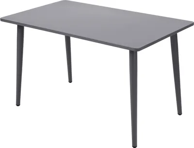 Produktbild von TPFGarden BISTROTISCH Rotherham - Gartentisch aus Stahl quadratisch, Oberfläche hellgrau pulverbeschichtet. BxTxH: 70x120x72 cm