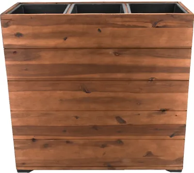 Produktbild von Pflanzkasten Blumenkasten Pflanzgefäß Akazienholz 93 x 74,5 cm mit Einsatz