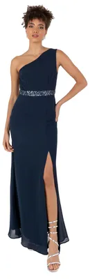 Produktbild von Anaya with Love Damen Maxikleid, einfarbig, mit einem Träger, ärmellos, mit Pailletten
