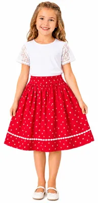 Produktbild von Isar-Trachten Mädchen Wenderock "Lisa" 60810 | Rosa Rot Größe: 116