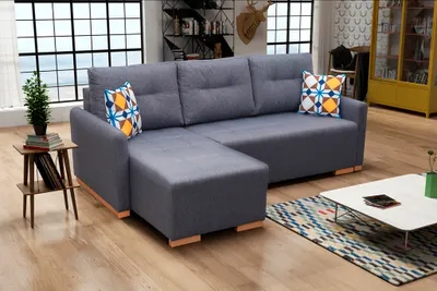 Produktbild von Sofa Schlafsofa Designer Sofa mit Bettfunktion - Bettkasten Ecksofa Couch Sofas