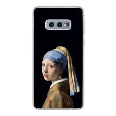 Produktbild von MuchoWow® Handyhülle Schutzhülle Hülle für Samsung Galaxy S10e Mädchen mit Perlenohrring - Vermeer - Kunst Silikon Softcase Handy Hülle - Handy