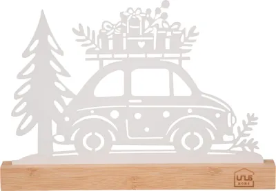 Produktbild von UNUS Aufsteller Auto mit Baum in weiß
